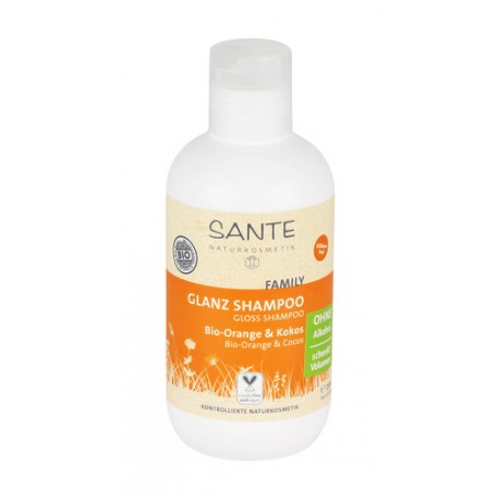 Shampoo Lucentezza con Arancio e Cocco 200ml  - SANTE NATURKOSMETIK